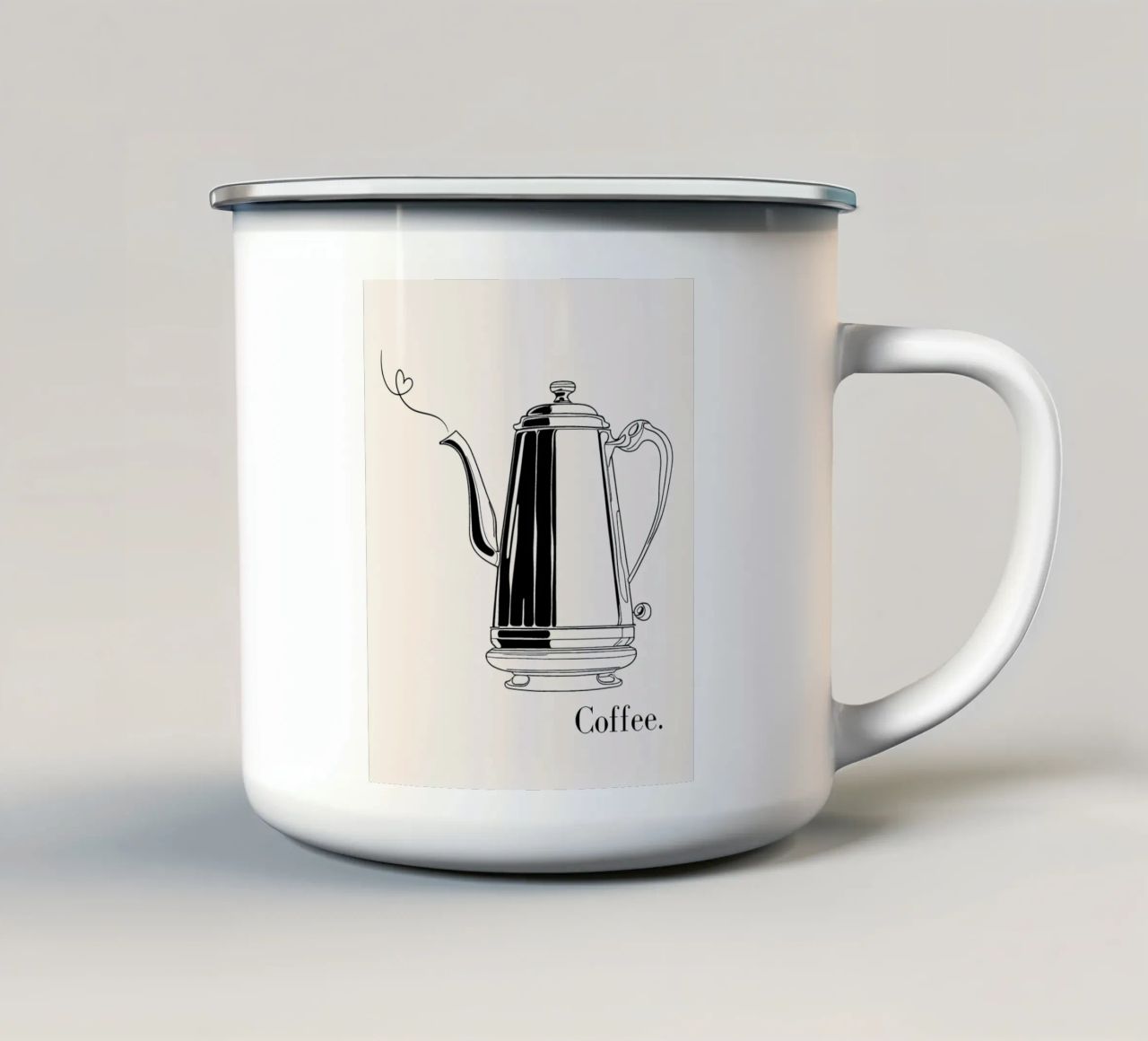 Kaffeekanne Liebe tazza in smalto da designsbysophia