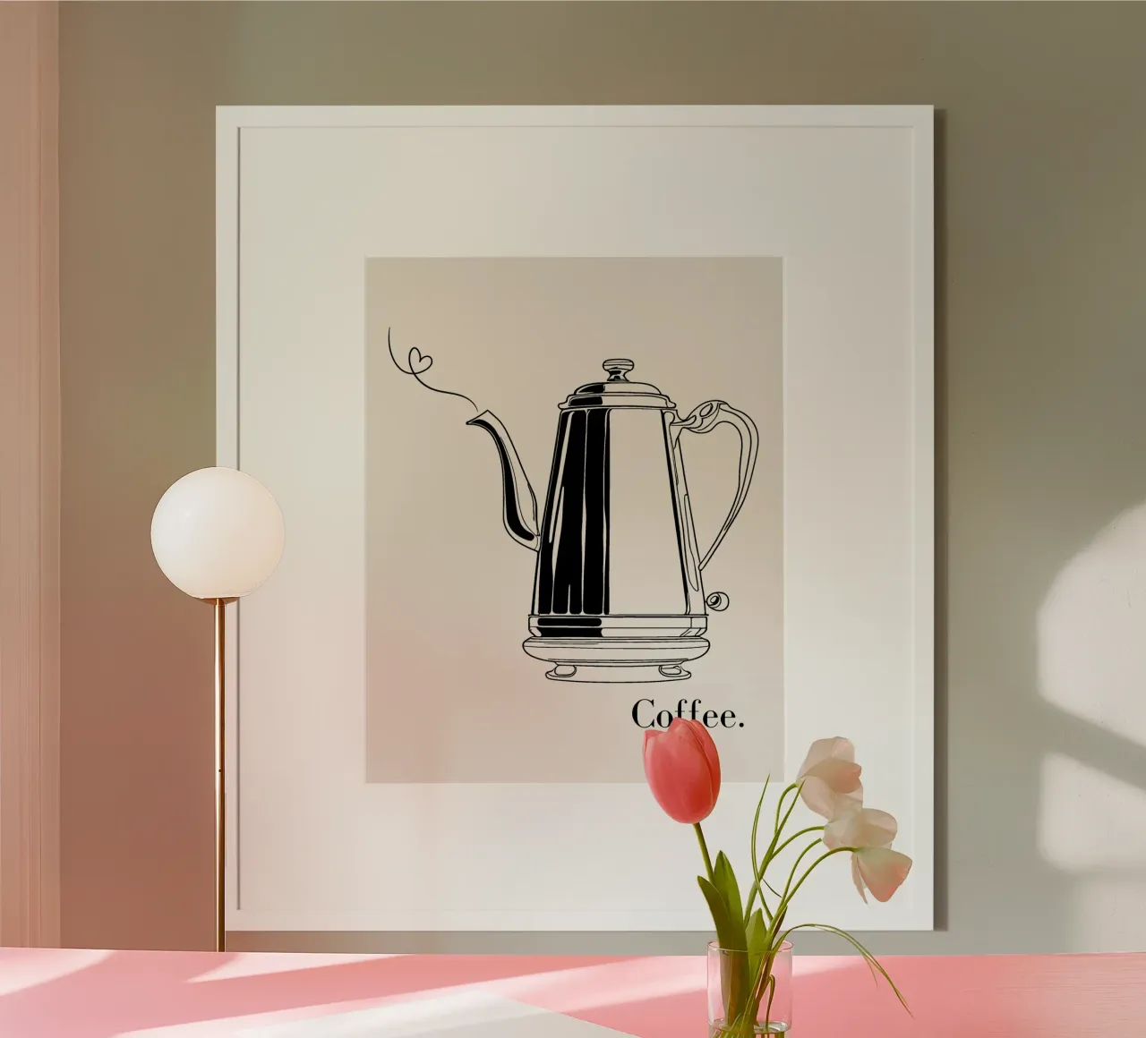 Kaffeekanne Liebe poster da designsbysophia