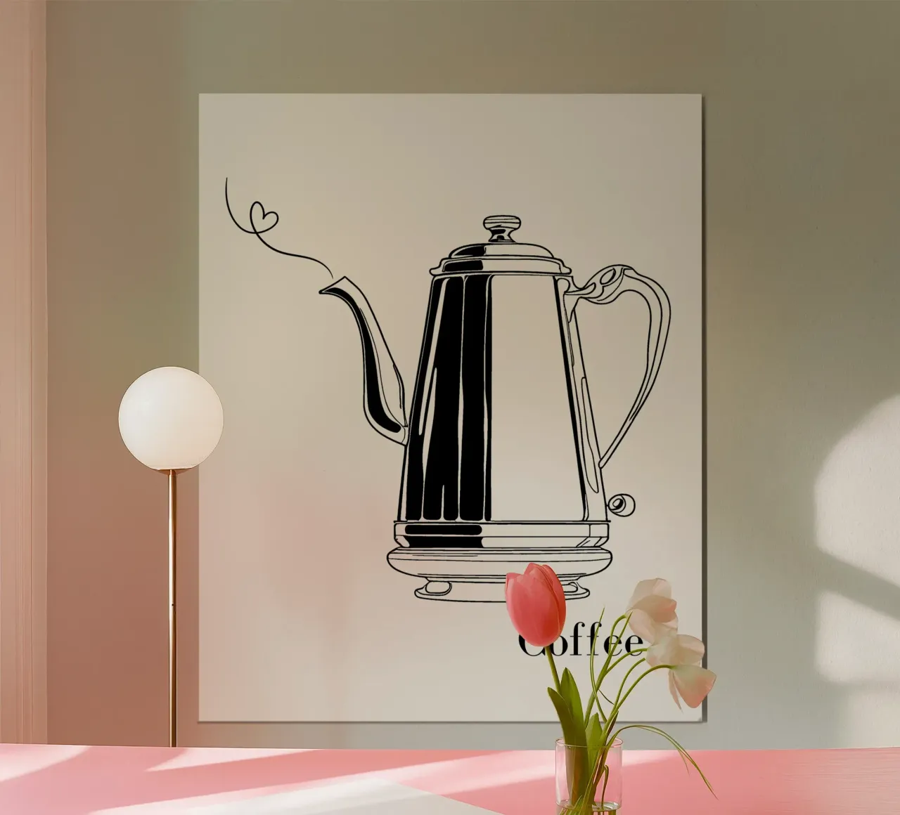 Kaffeekanne Liebe poster da designsbysophia