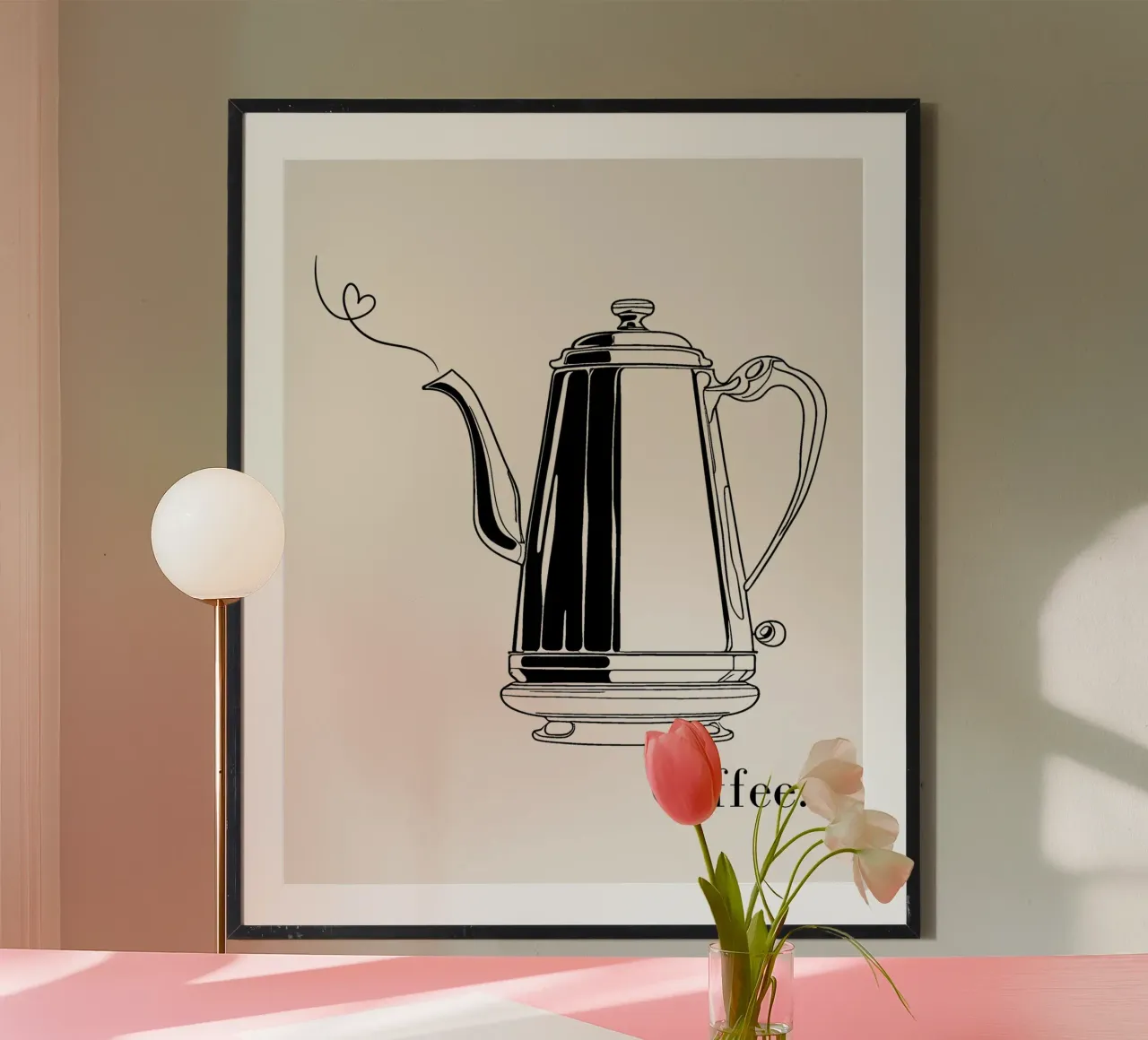 Kaffeekanne Liebe poster da designsbysophia