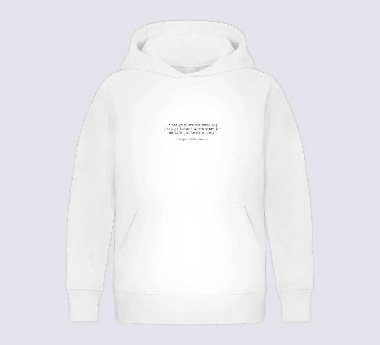 Do Not Go Where The Path May Lead Ralph Waldo Emerson kids hoodie by Summer Soul Co. - Quotes