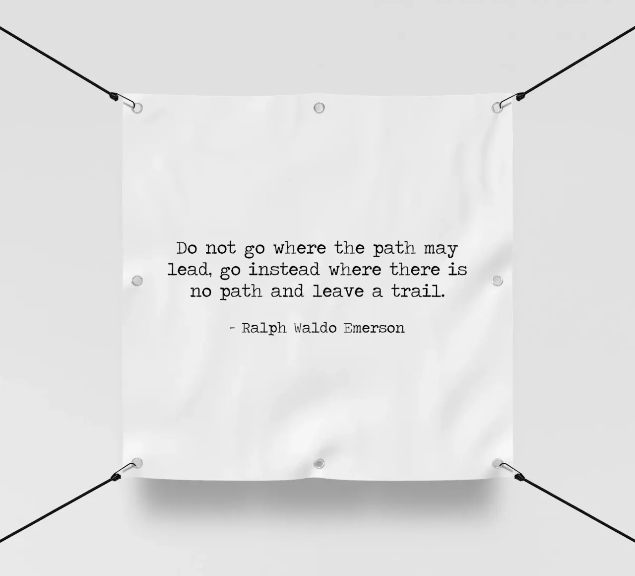 Non andare dove il sentiero può condurre Ralph Waldo Emerson telo in pvc da Summer Soul Co. - Quotes