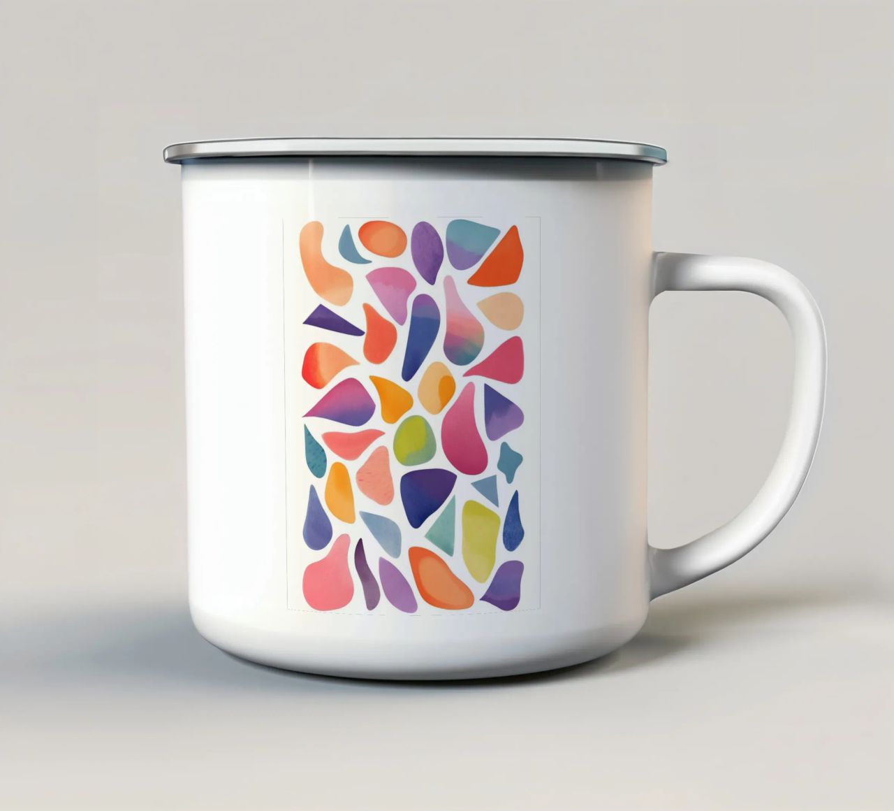 Bunte Kleckse tazza in smalto da designsbysophia