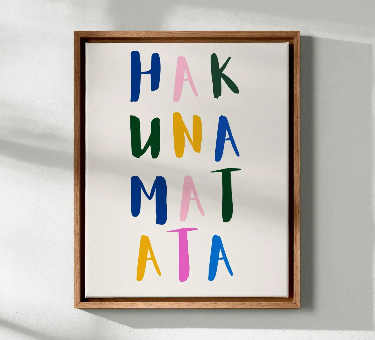 Hakuna Matata canvas met Baklijst van designsbysophia