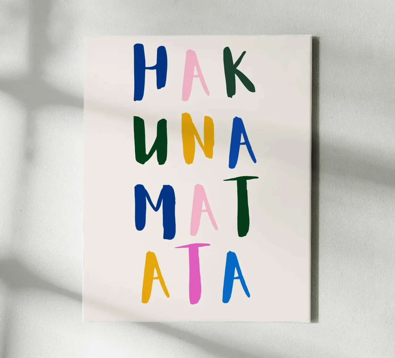 Hakuna Matata canvas met Baklijst van designsbysophia