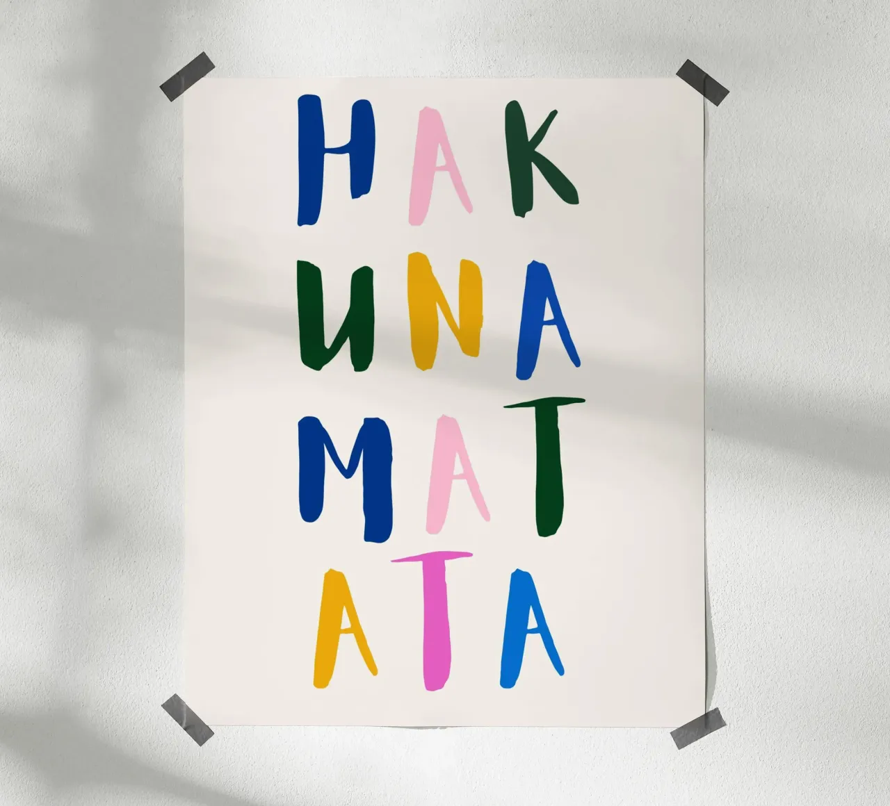 Hakuna Matata poster da designsbysophia
