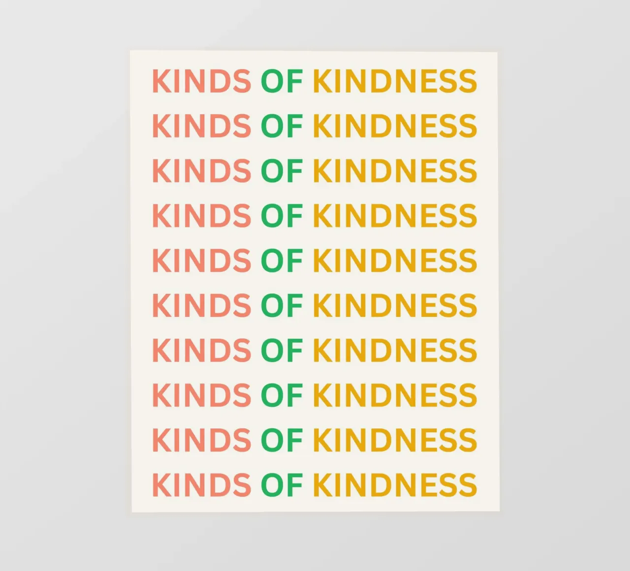 Kinds of Kindness pellicola backlit da designsbysophia
