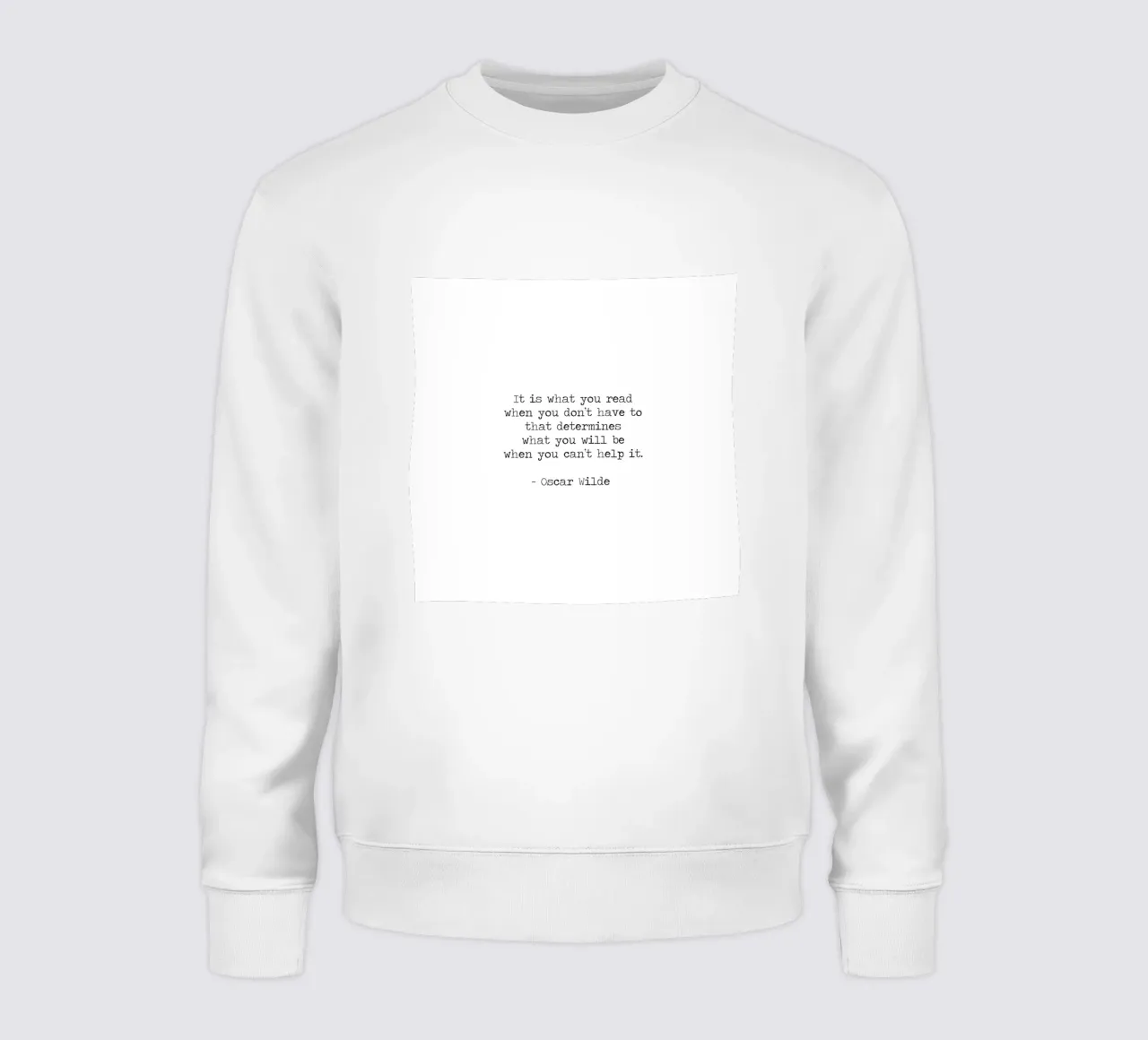 What you read defines you - Oscar Wilde Reading Book Quote felpa da Summer Soul Co. - Quotes