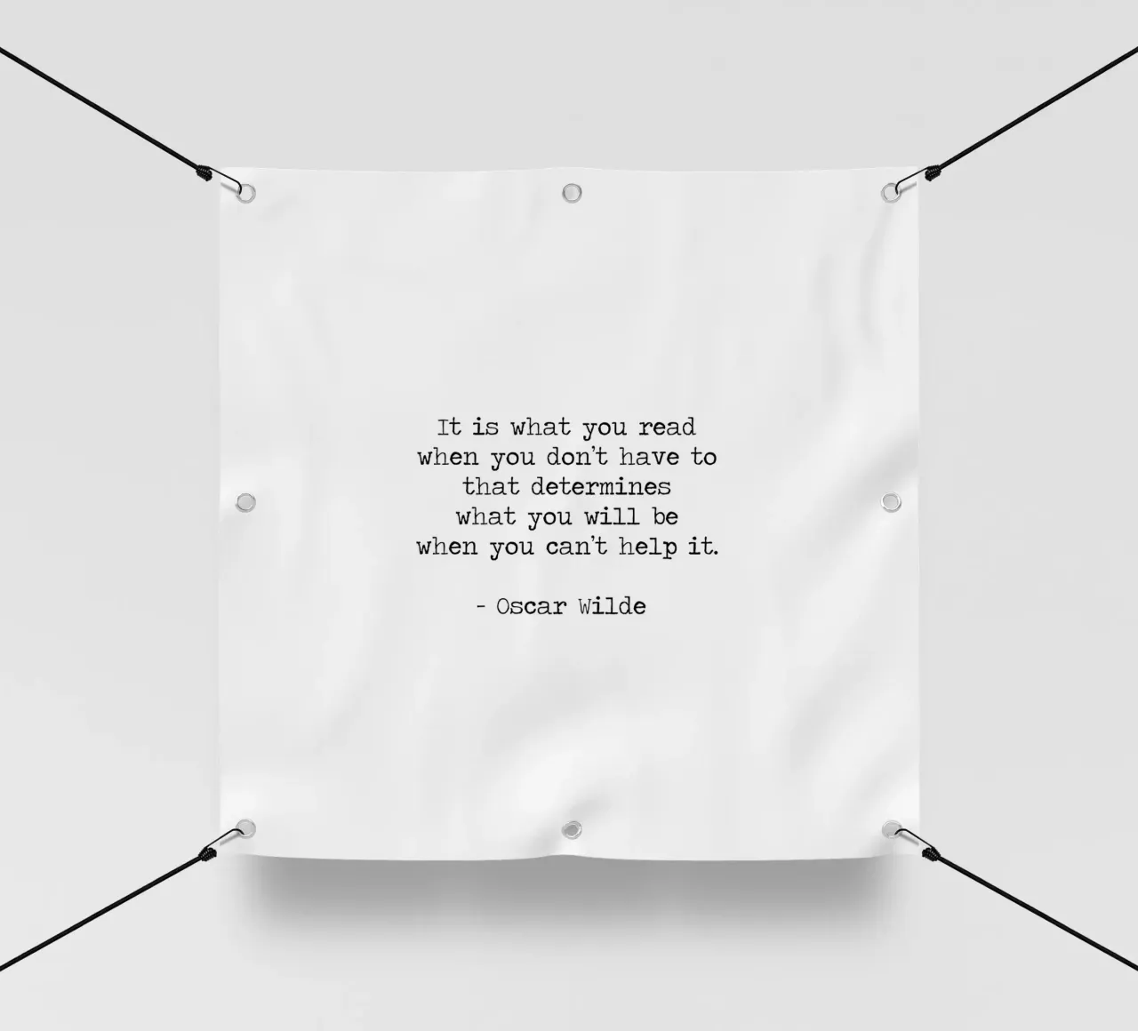 What you read defines you - Oscar Wilde Reading Book Quote telo in pvc da Summer Soul Co. - Quotes