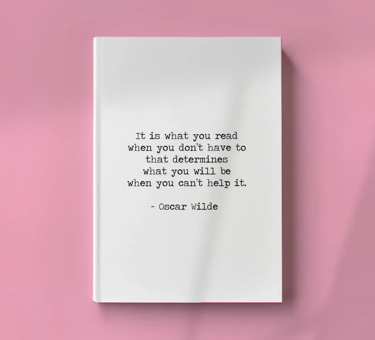 What you read defines you - Oscar Wilde Reading Book Quote notebook by Summer Soul Co. - Quotes