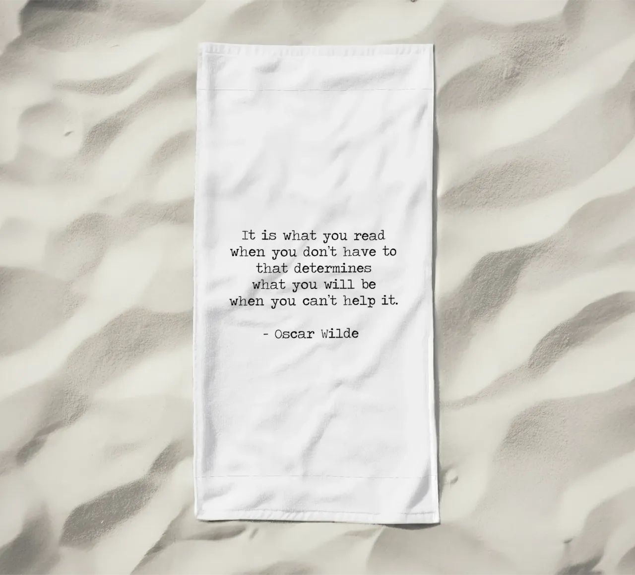 What you read defines you - Oscar Wilde Reading Book Quote telo mare da Summer Soul Co. - Quotes