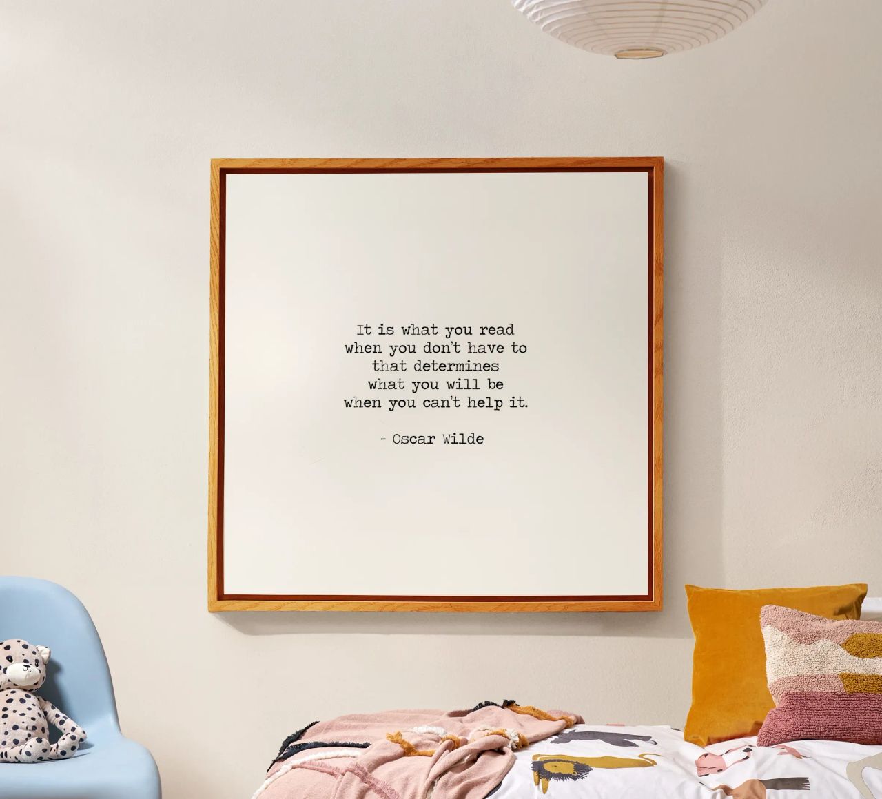 What you read defines you - Oscar Wilde Reading Book Quote plexiglass da Summer Soul Co. - Quotes