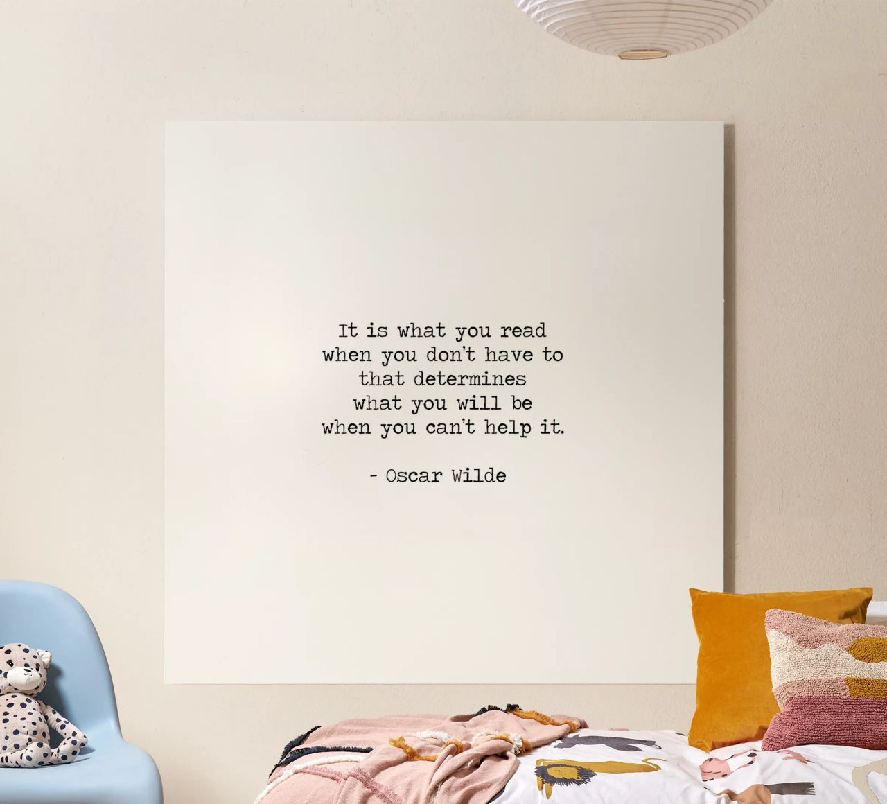 What you read defines you - Oscar Wilde Reading Book Quote plexiglass da Summer Soul Co. - Quotes