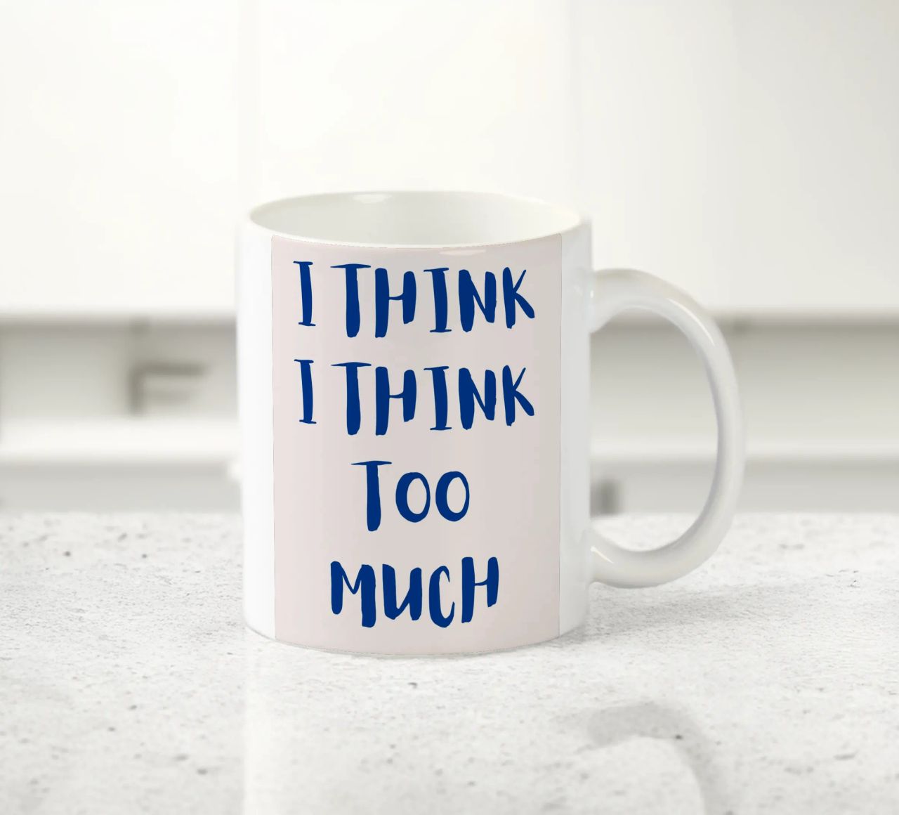 I think I think too much tazza in ceramica da designsbysophia