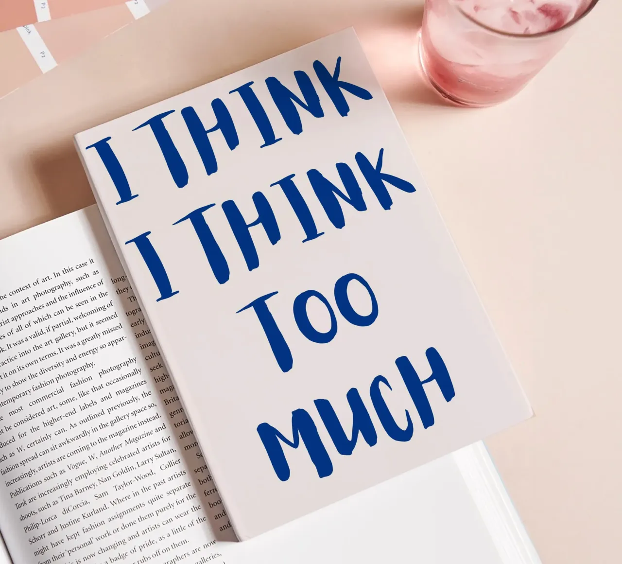 I think I think too much notebook by designsbysophia