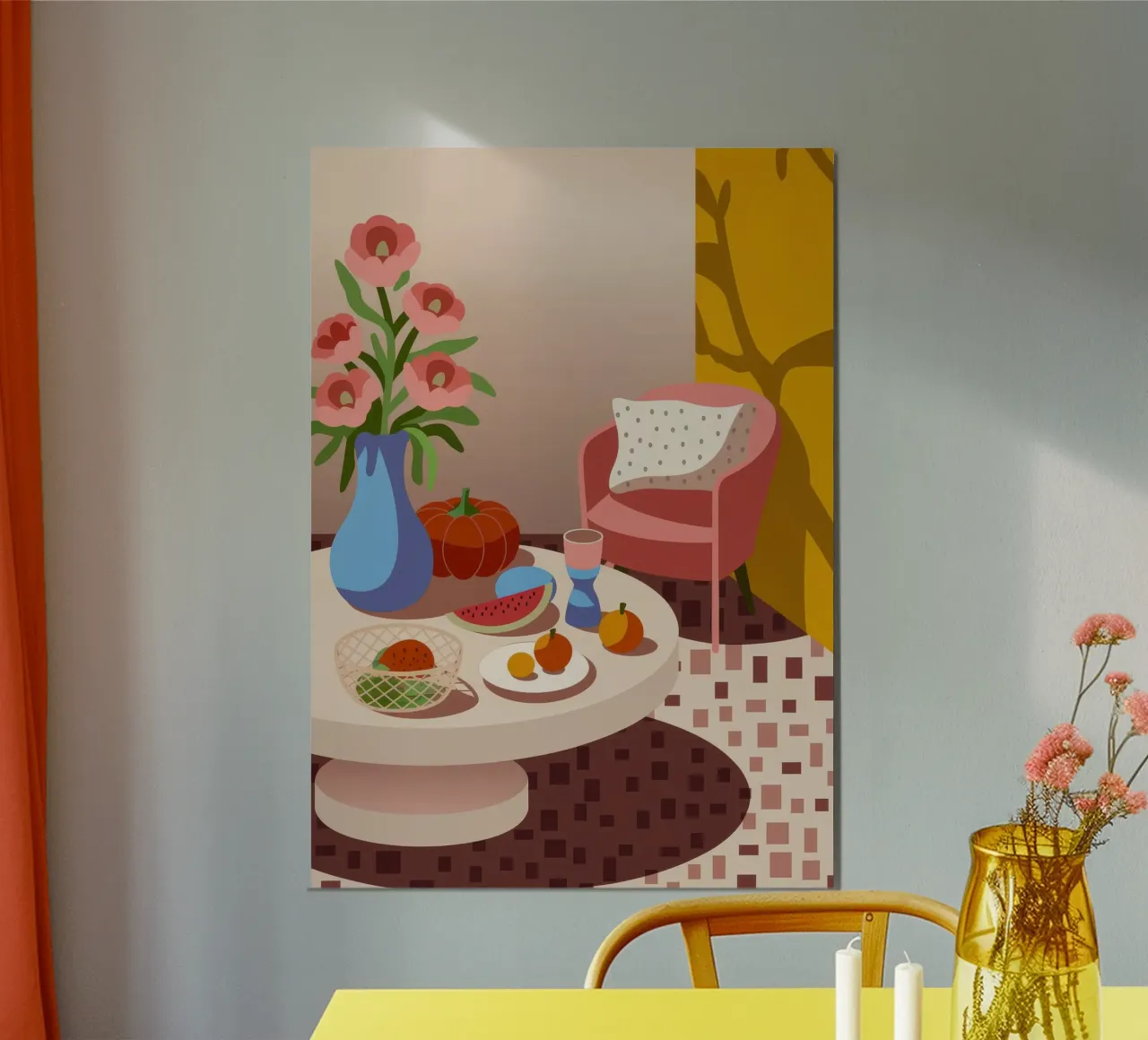 Colazione accogliente poster con telaio in plastica da Artie Shifa