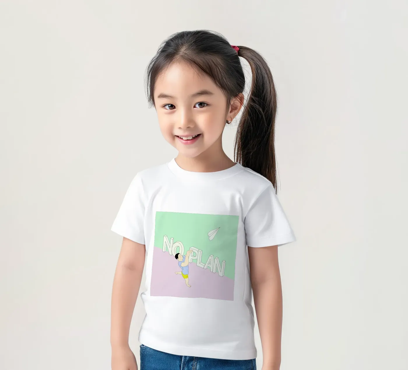 No Plan Kinder T-Shirt von Ruei