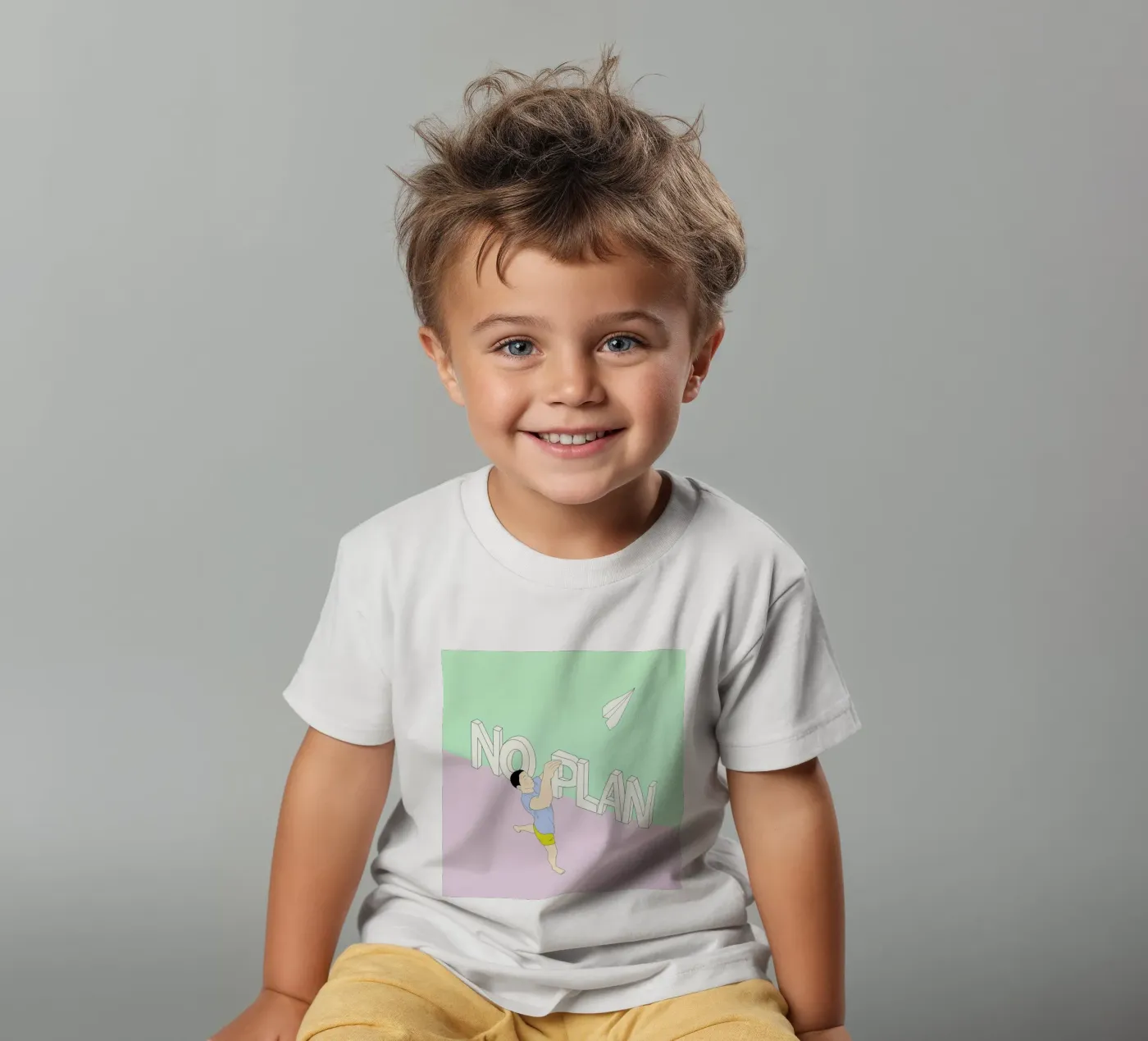 No Plan Kinder T-Shirt von Ruei