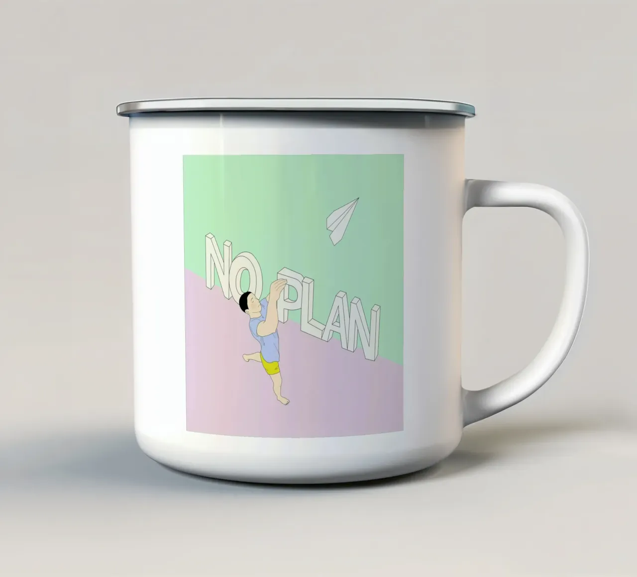 No Plan tazza in smalto da Ruei