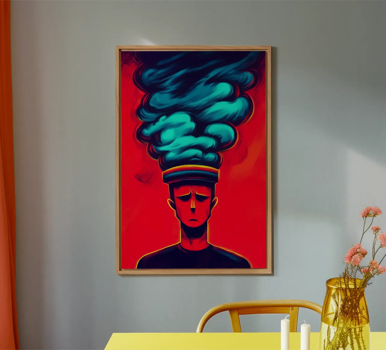 Mente surriscaldata alluminio dibond da melipo-art