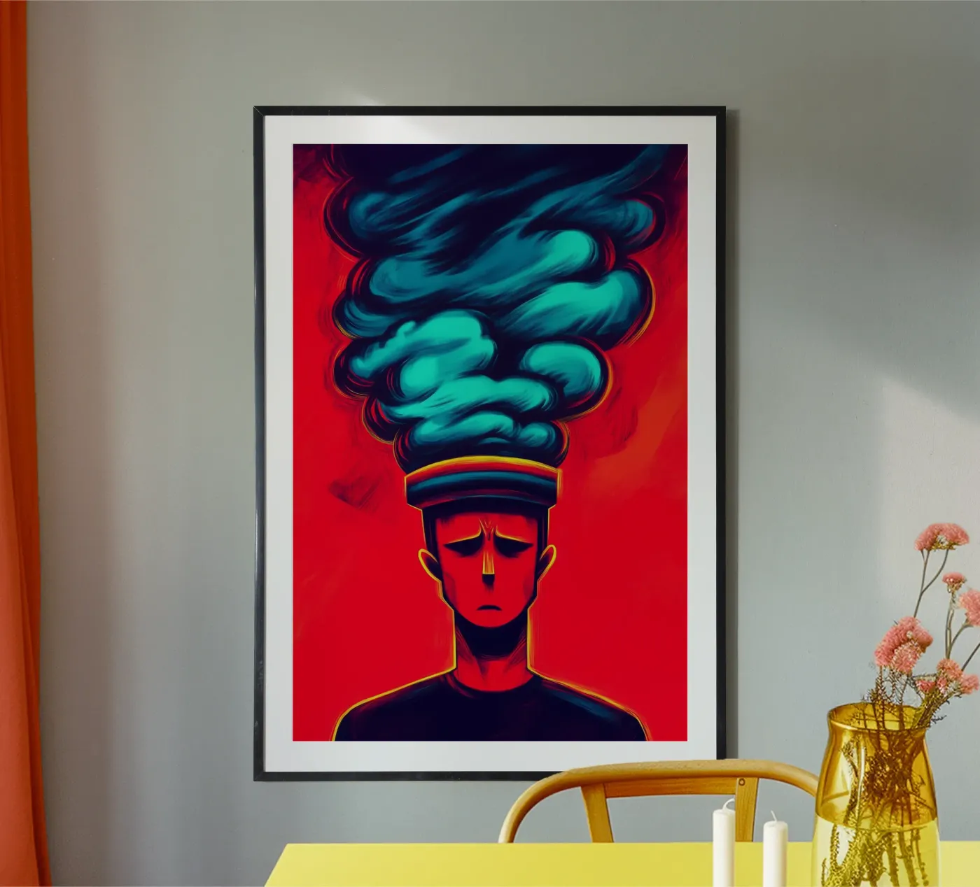 Overheated mind poster by melipo-art