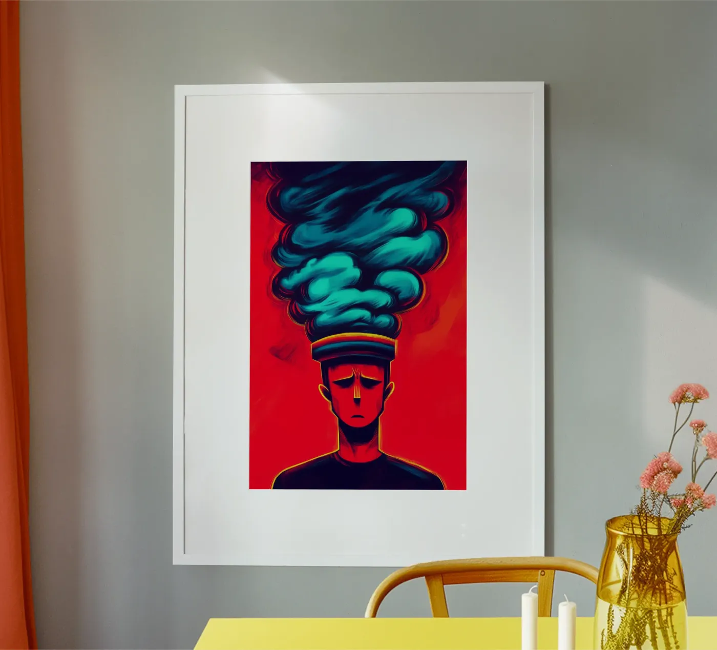 Overheated mind poster by melipo-art