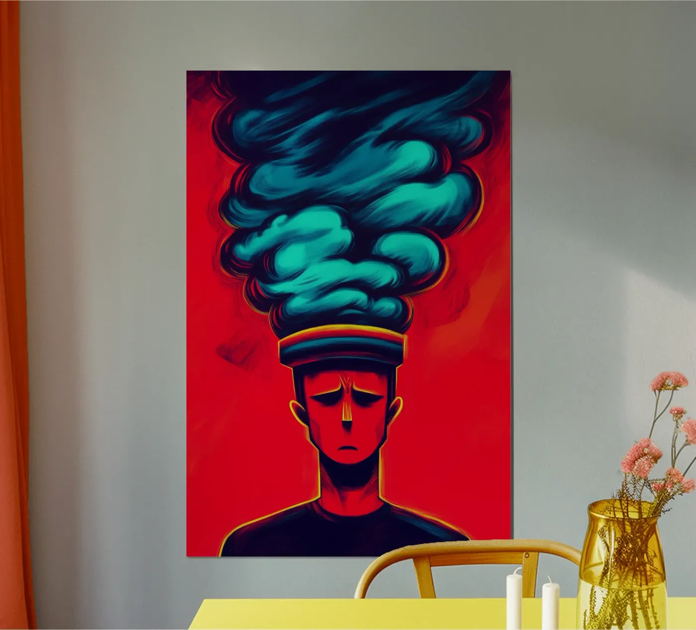 Overheated mind poster by melipo-art