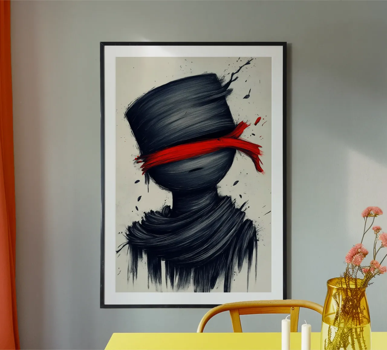 Vista persa poster con telaio in legno da melipo-art