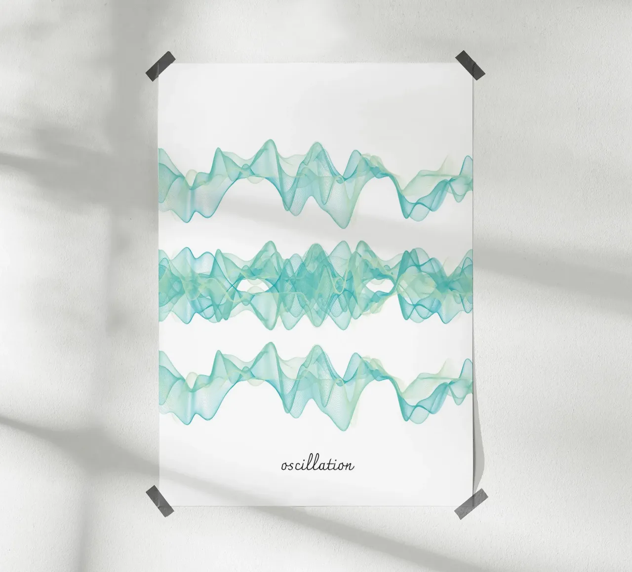 Schwingung-Frequenz-Lebendig poster con telaio in alluminio da AESTHETIC VIBES by Isabel
