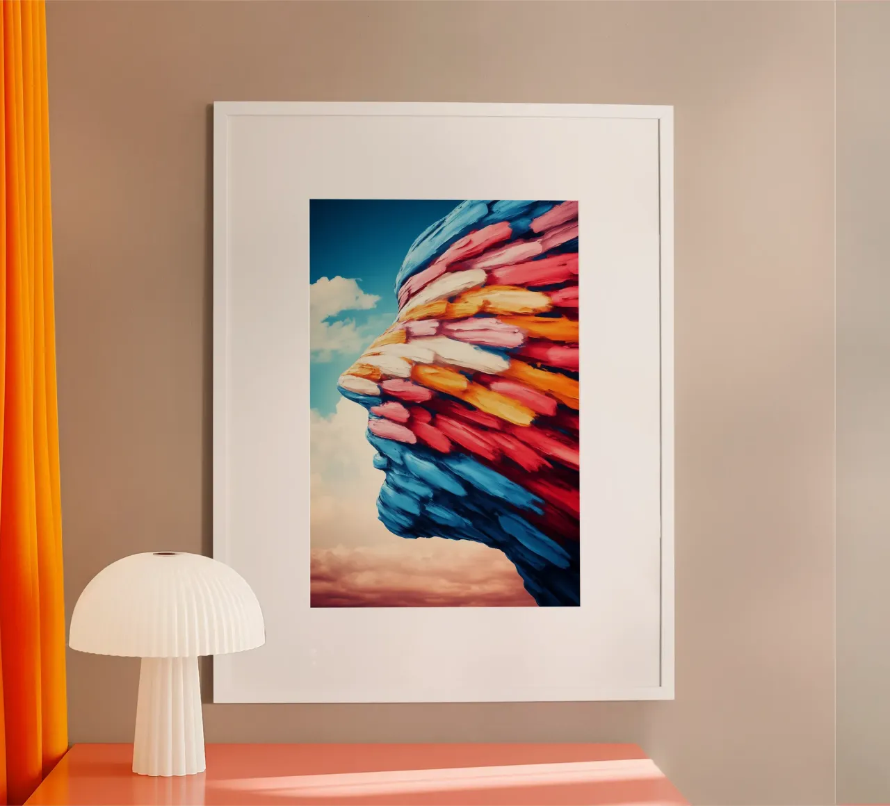Vento di cambiamento poster con telaio in alluminio da melipo-art