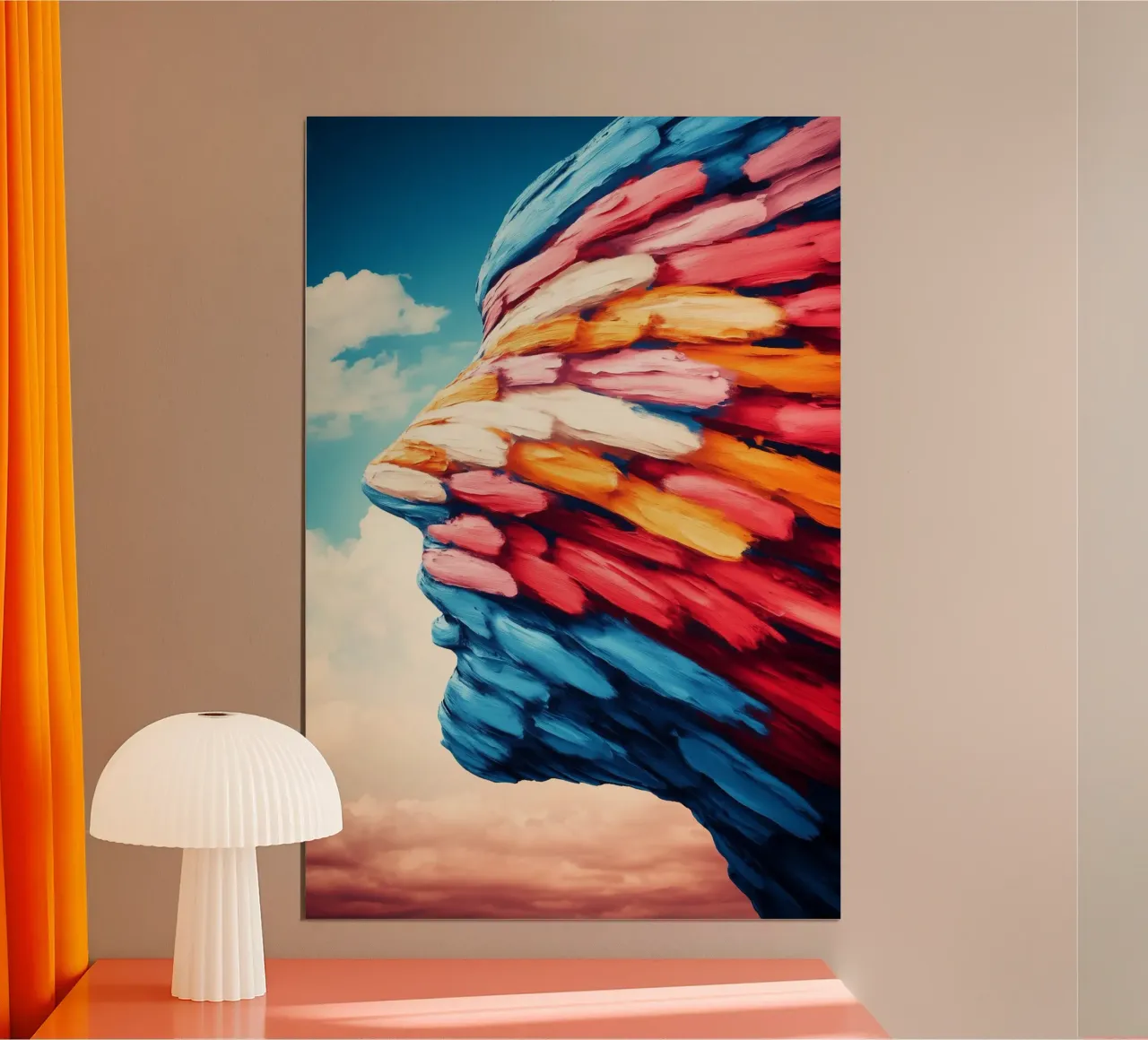 Vento di cambiamento poster con telaio in alluminio da melipo-art