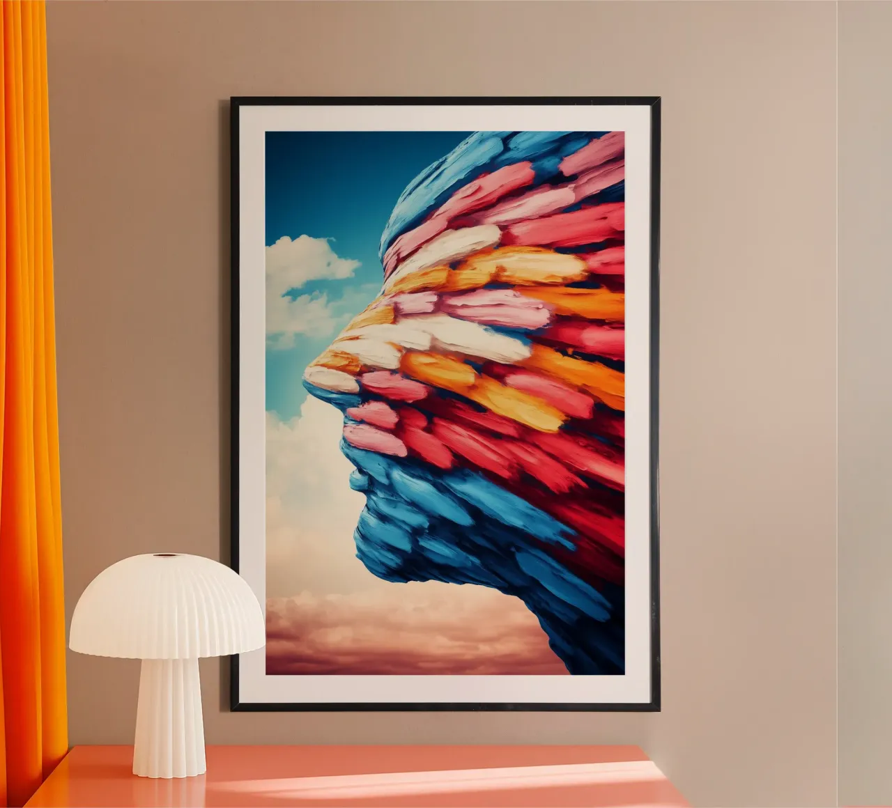 Vento di cambiamento poster con telaio in alluminio da melipo-art