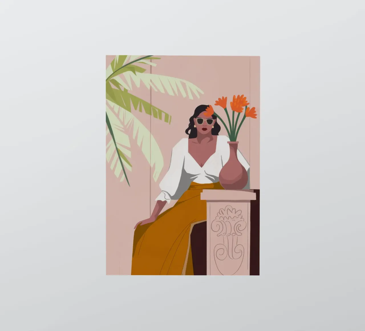 Elegant Contemplation sticker by Artie Shifa