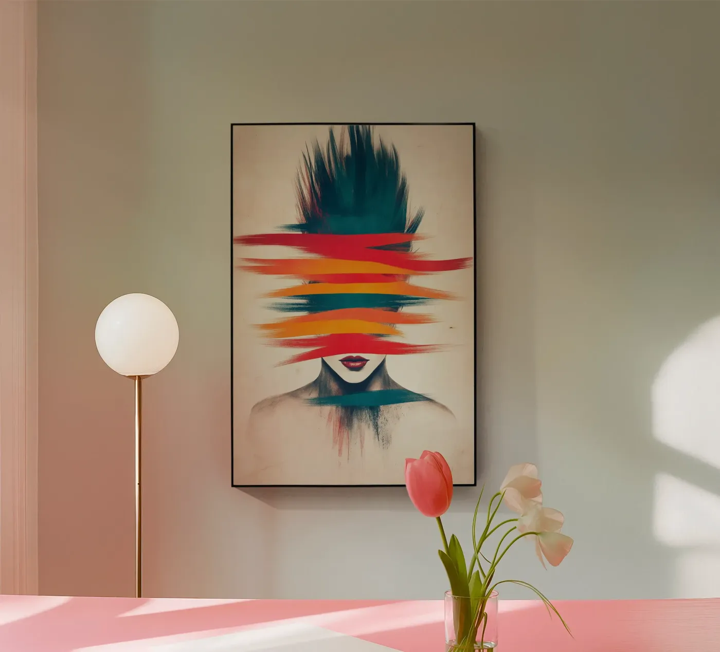 Verscheurde waarneming acryl van melipo-art