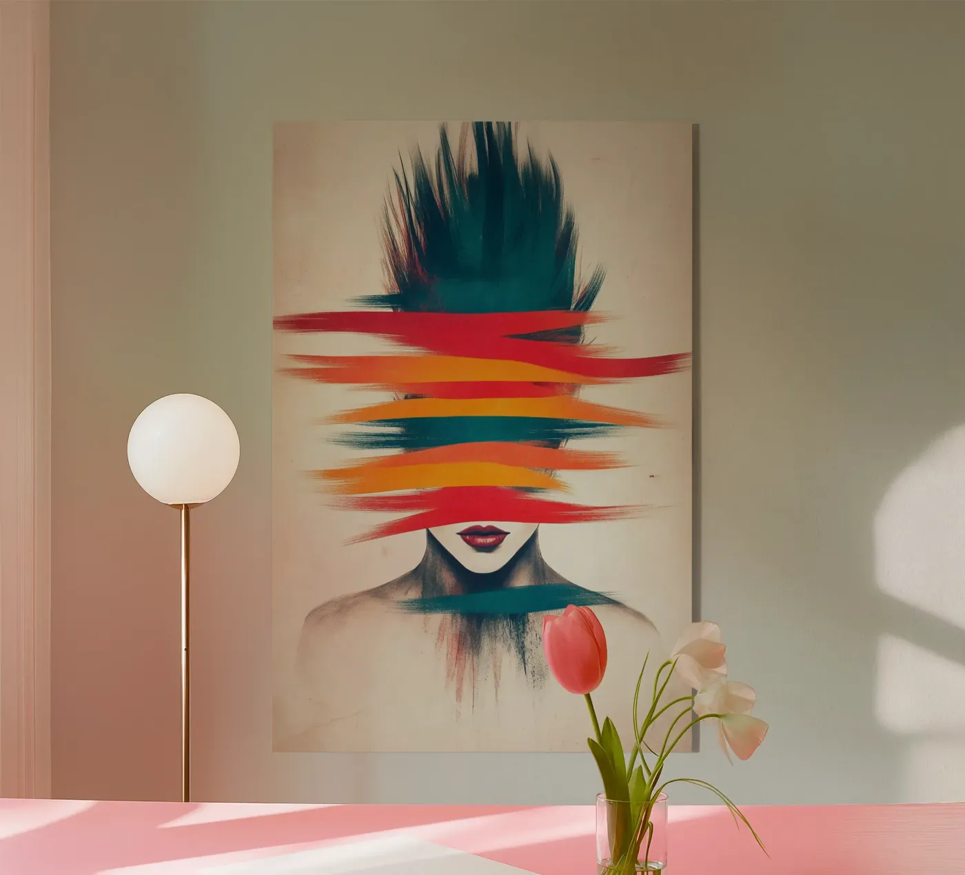 Verscheurde waarneming acryl van melipo-art