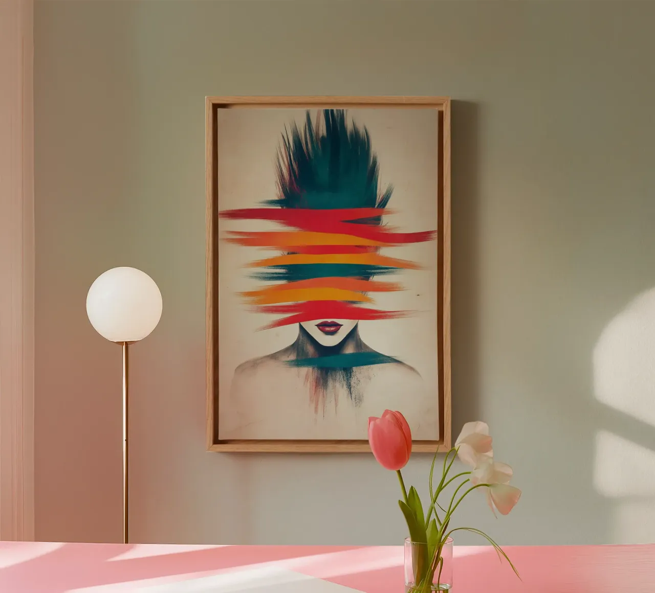 Torn perception canvas by melipo-art