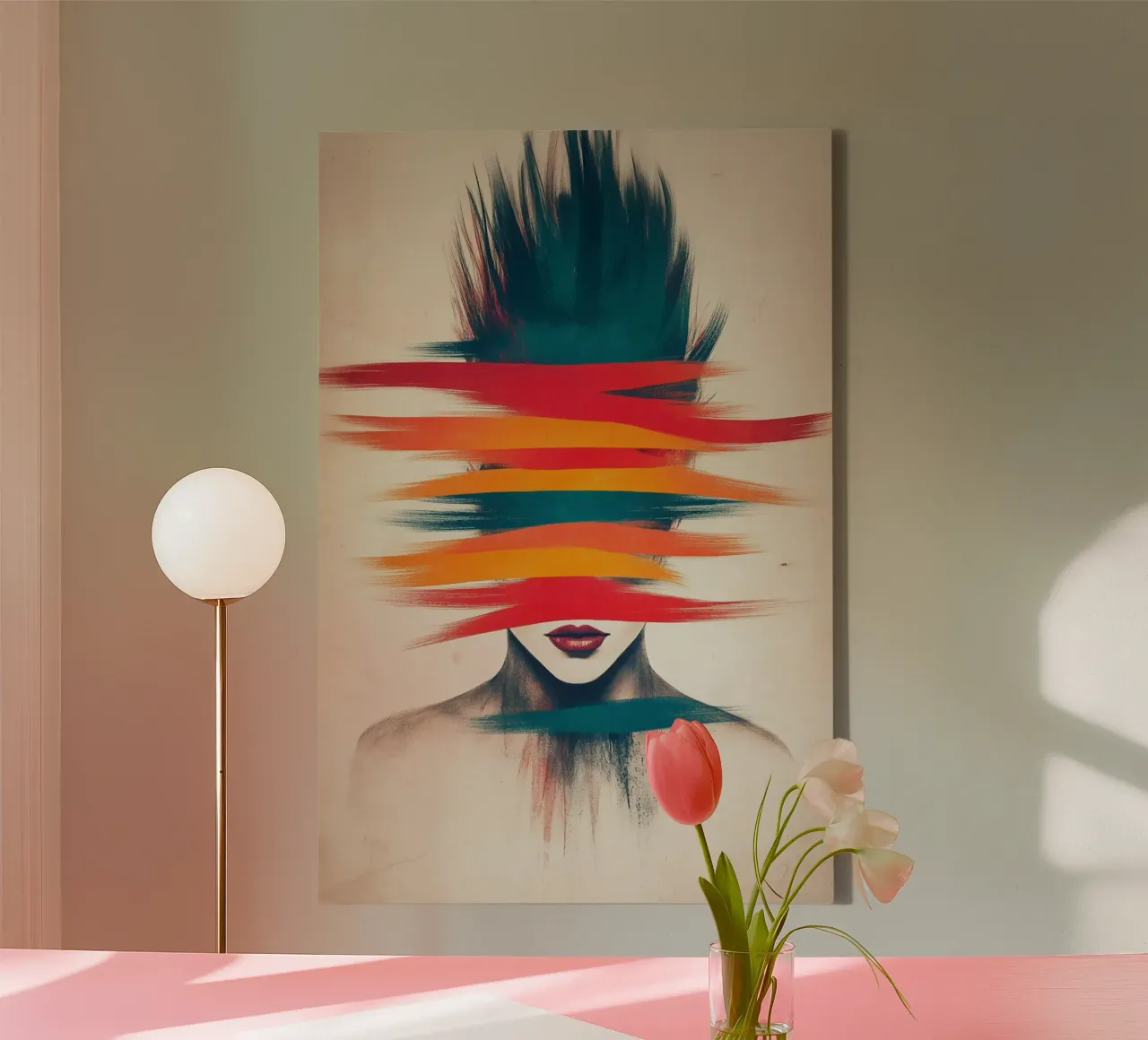 Torn perception canvas by melipo-art