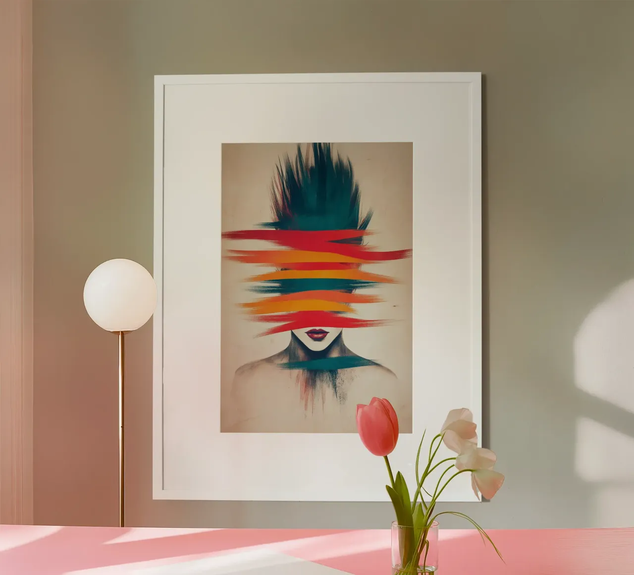 Percezione lacerata poster con telaio in plastica da melipo-art
