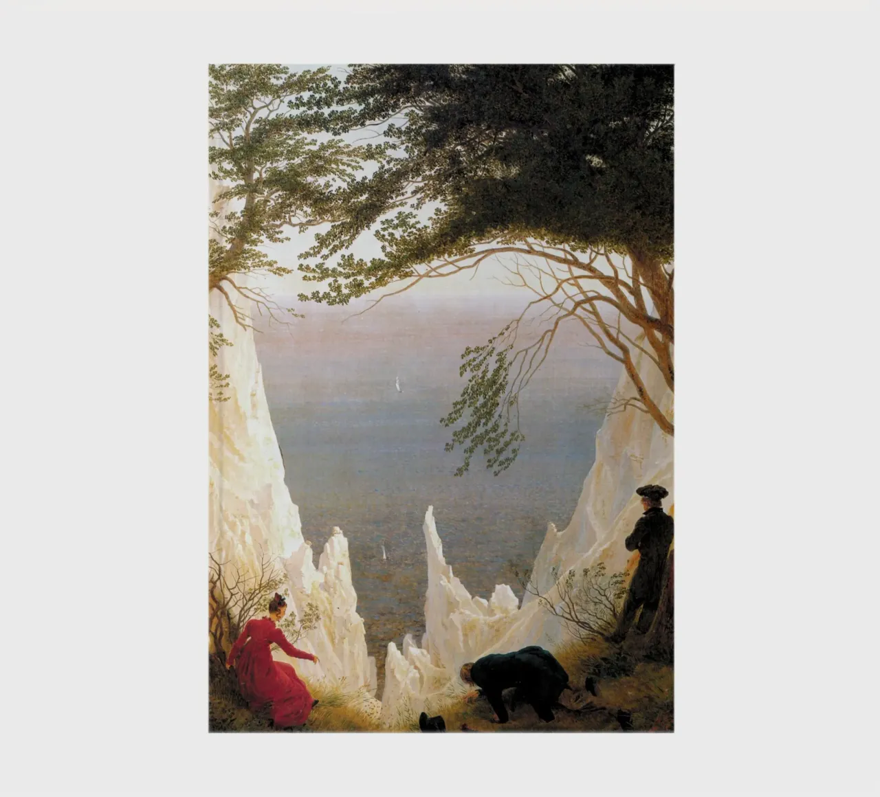 Caspar David Friedrich - Chalk Cliffs at Ruegen notebook by Timeless Artworks
