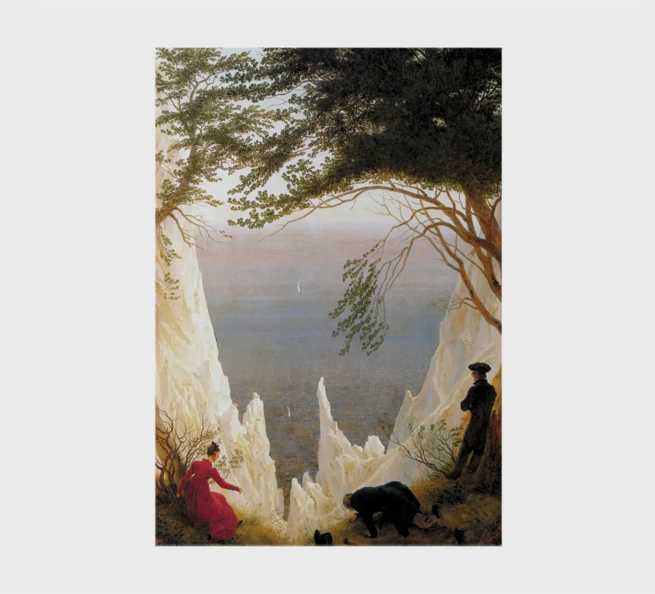 Caspar David Friedrich - Chalk Cliffs at Ruegen notebook by Timeless Artworks