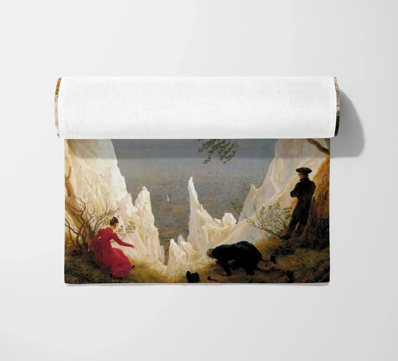 Caspar David Friedrich - Rocce di gesso a Ruegen telo mare da Timeless Artworks