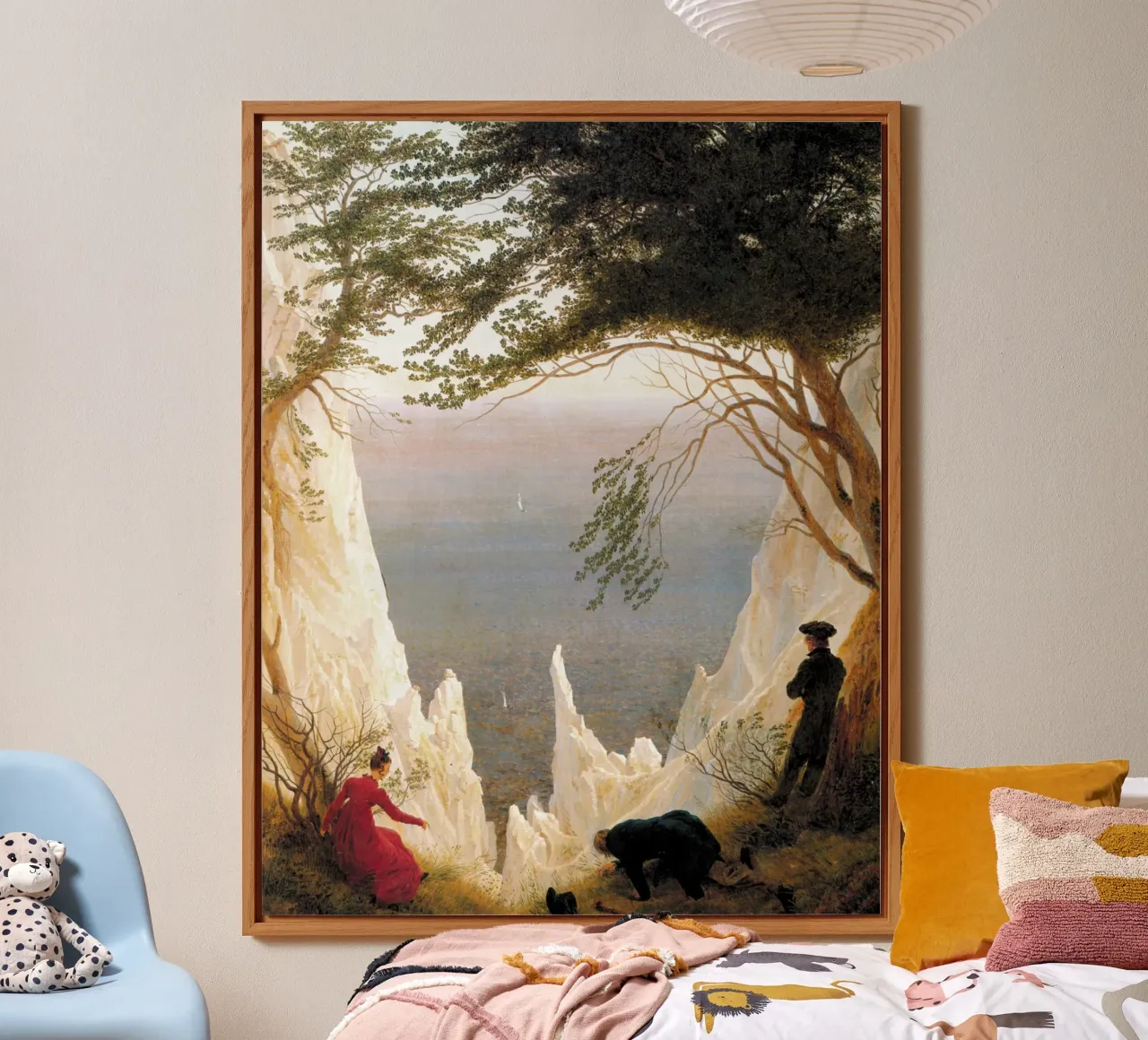 Caspar David Friedrich - Chalk Cliffs at Ruegen alu-dibond by Timeless Artworks