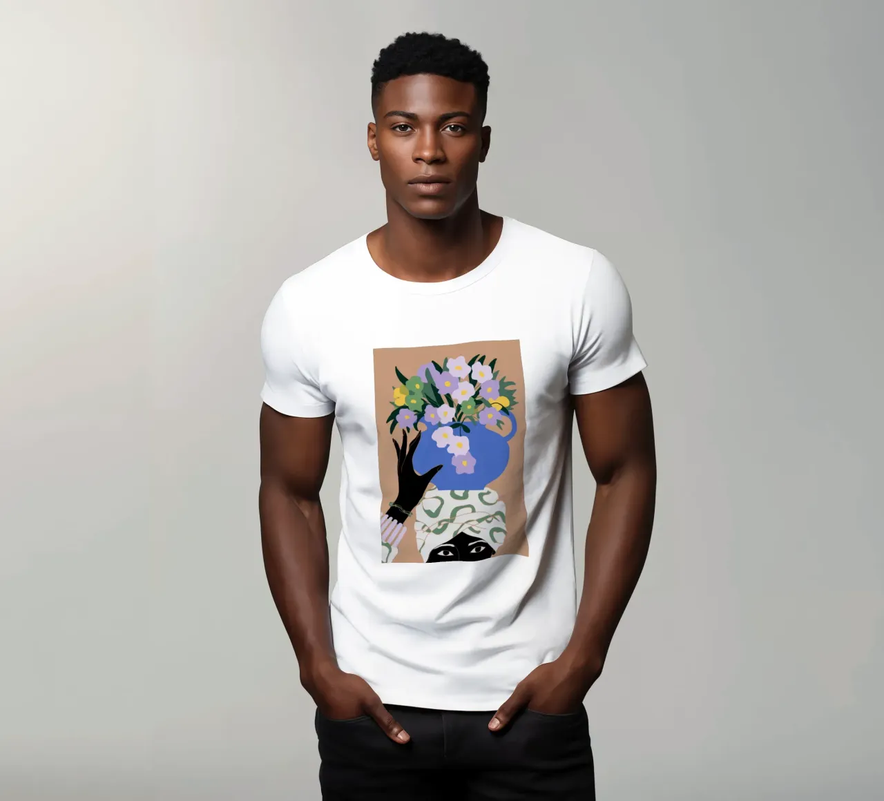 Corona floreale t-shirt da Artie Shifa
