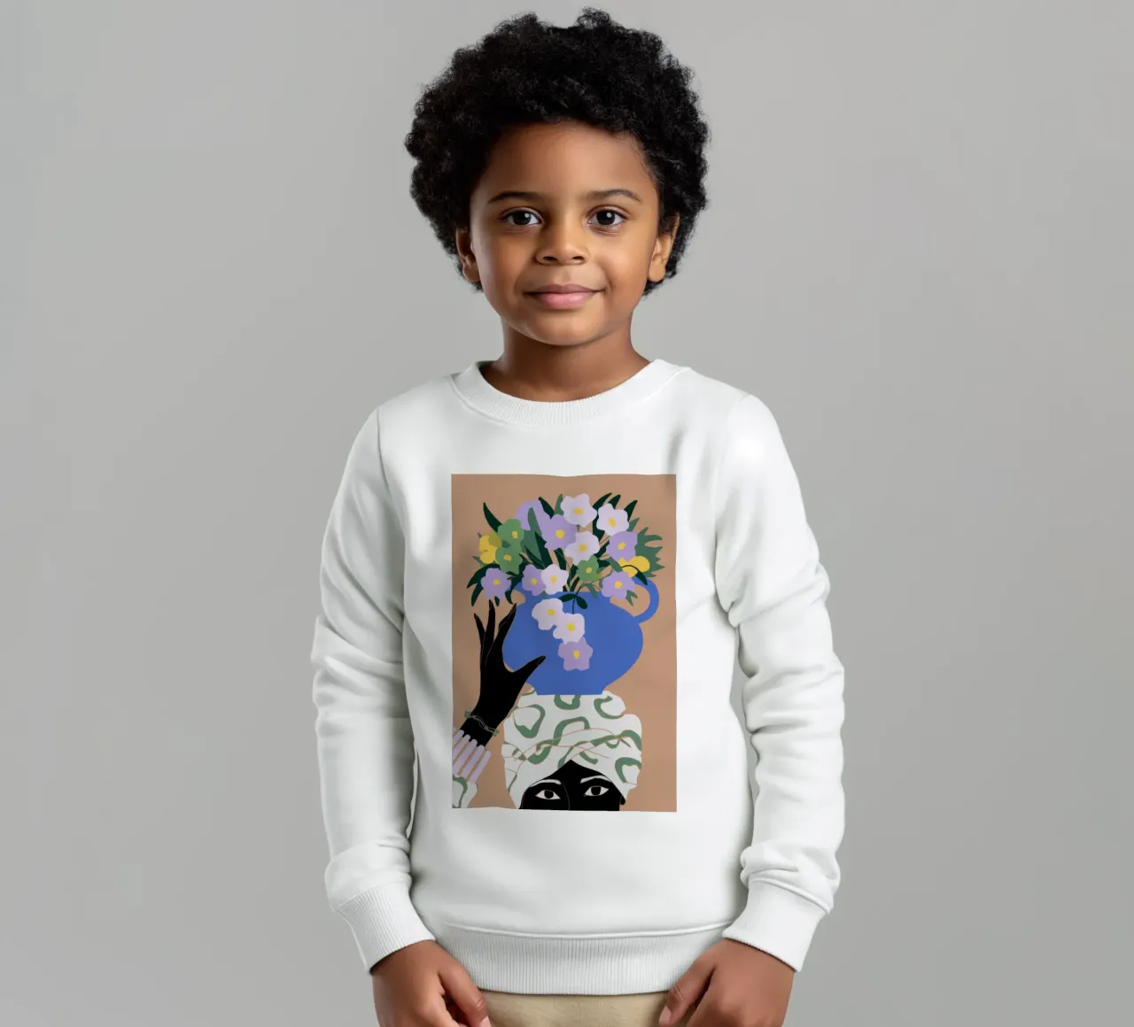 Corona floreale felpa bambino da Artie Shifa