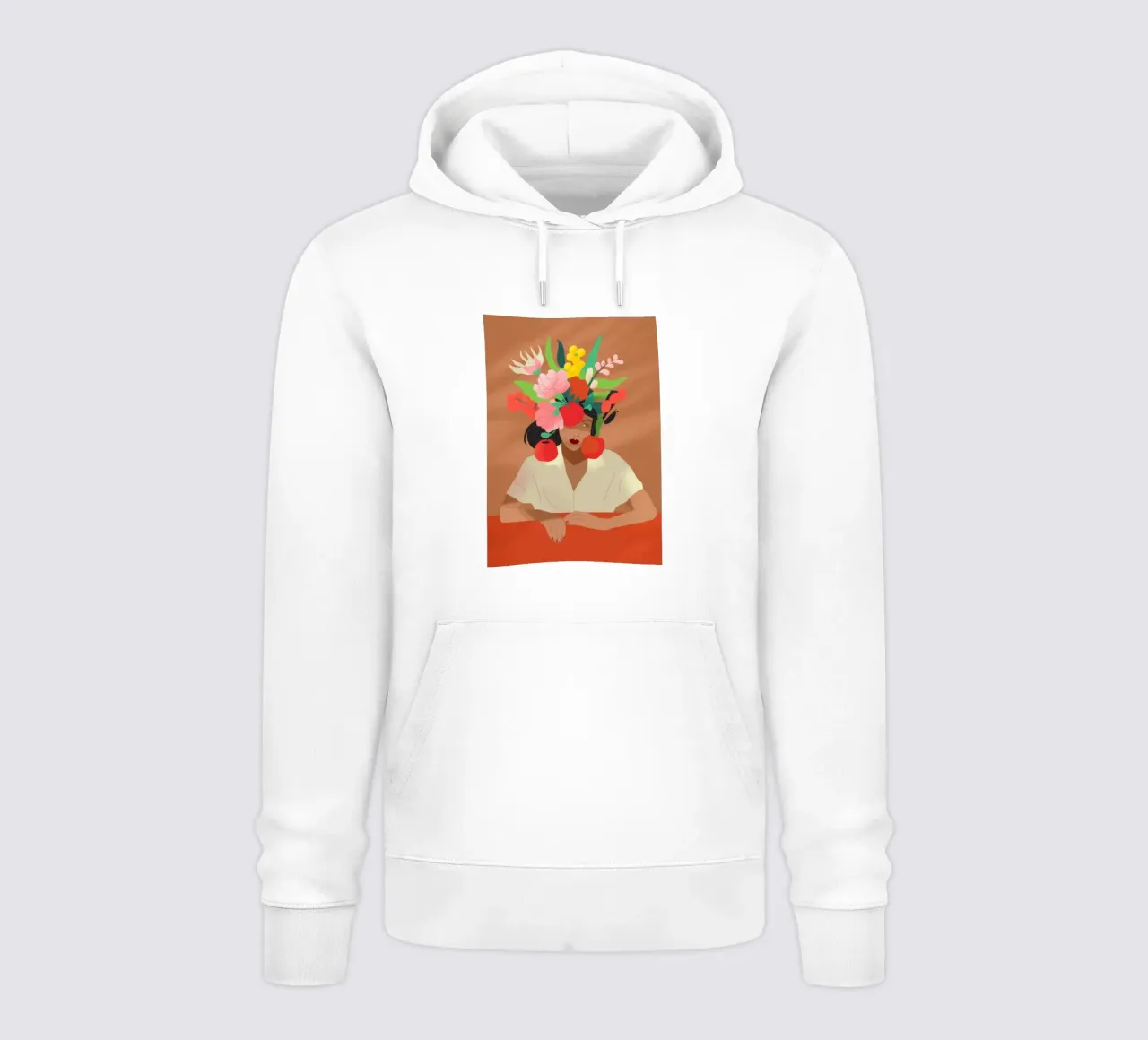 Copricapo floreale felpa con cappuccio da Artie Shifa