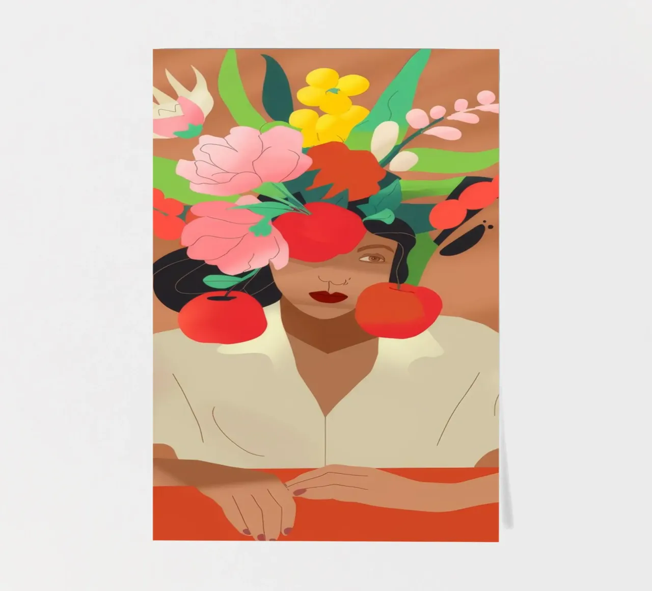 Floral Headpiece sticker sheet by Artie Shifa