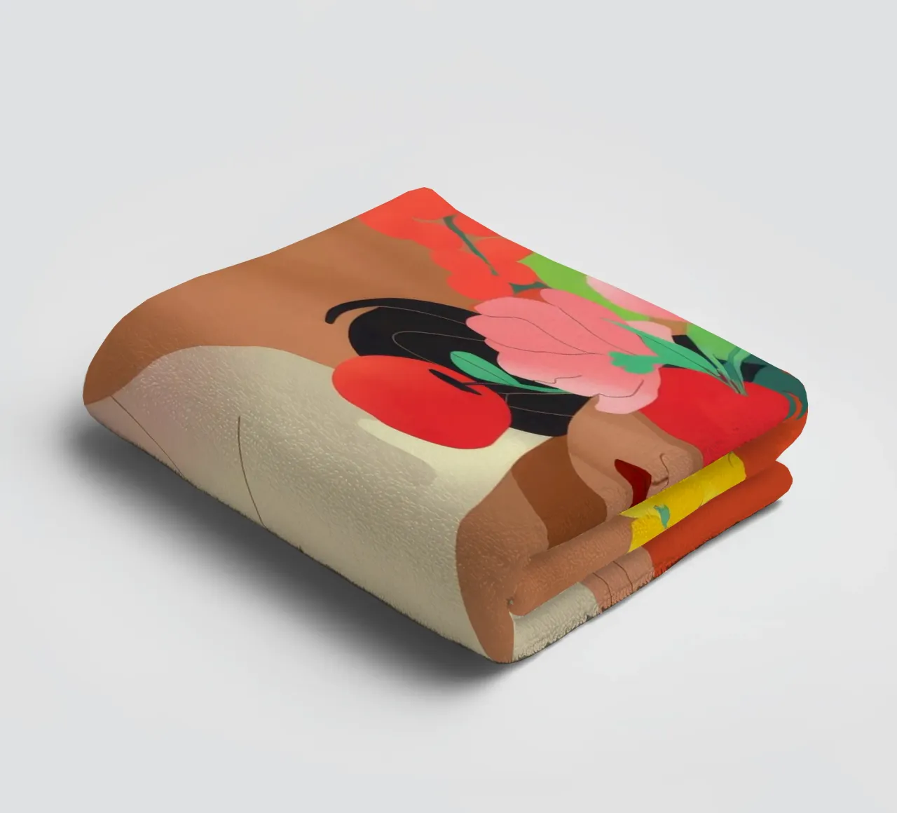 Bloemetjeshoofdstuk badhanddoek van Artie Shifa