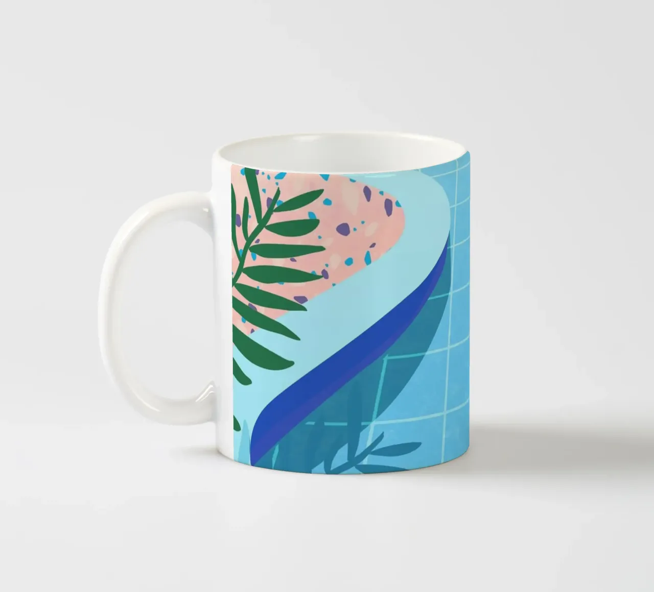 Ragazza in piscina tazza in ceramica da PetrArts