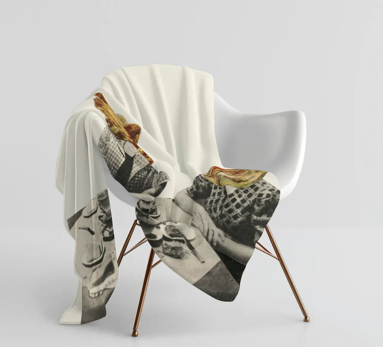 Tea Party coperta in pile da Cassia Beck Collage
