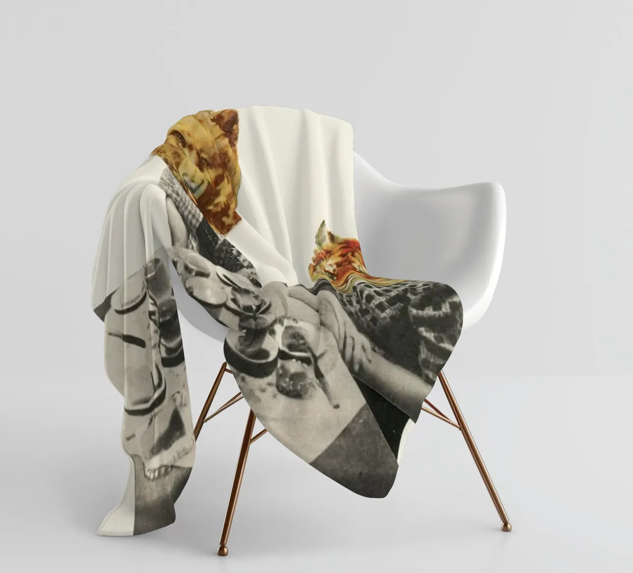 Tea Party coperta in pile da Cassia Beck Collage
